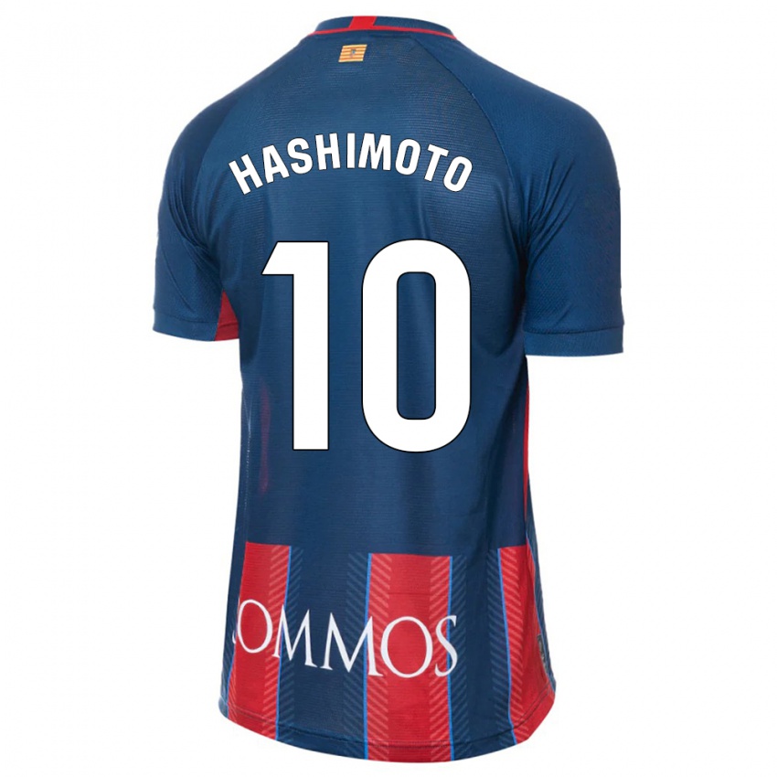 Mænd Kento Hashimoto #10 Flåde Hjemmebane Spillertrøjer 2023/24 Trøje T-Shirt