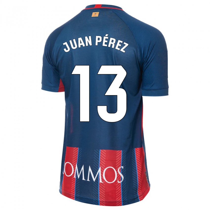 Mænd Juan Pérez #13 Flåde Hjemmebane Spillertrøjer 2023/24 Trøje T-Shirt