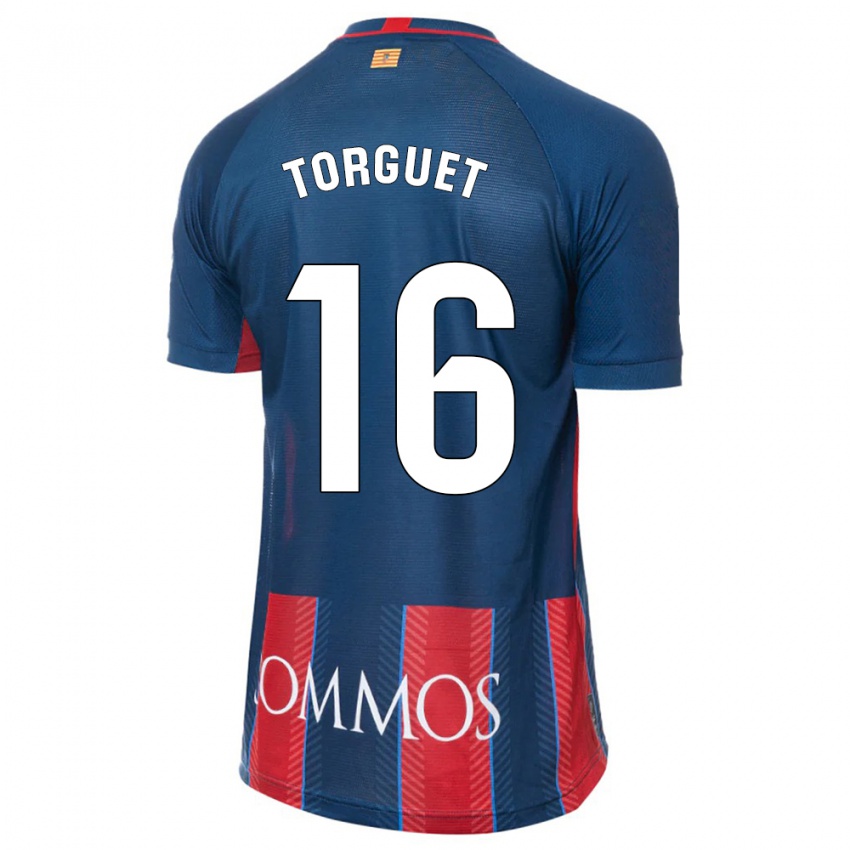 Mænd Miguel Torguet #16 Flåde Hjemmebane Spillertrøjer 2023/24 Trøje T-Shirt