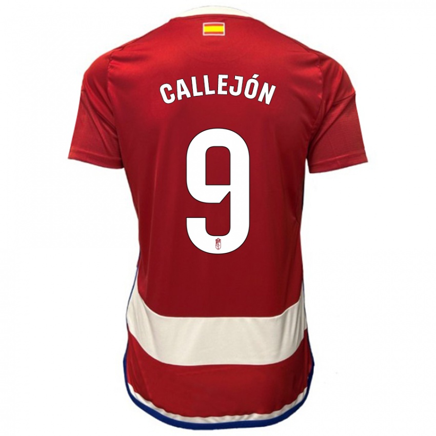Mænd Jose Callejon #9 Rød Hjemmebane Spillertrøjer 2023/24 Trøje T-Shirt