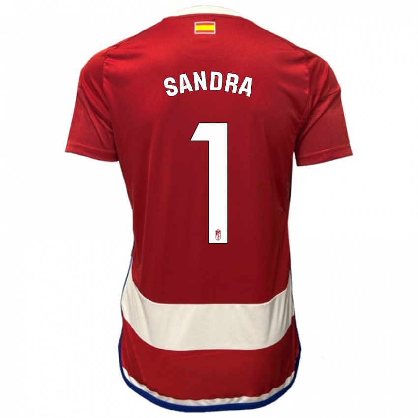 Mænd Sandra #1 Rød Hjemmebane Spillertrøjer 2023/24 Trøje T-Shirt