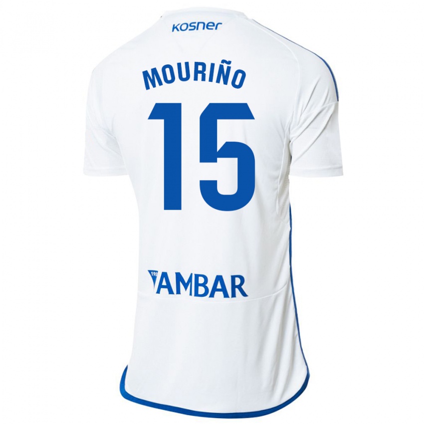 Mænd Santiago Mouriño #15 Hvid Hjemmebane Spillertrøjer 2023/24 Trøje T-Shirt