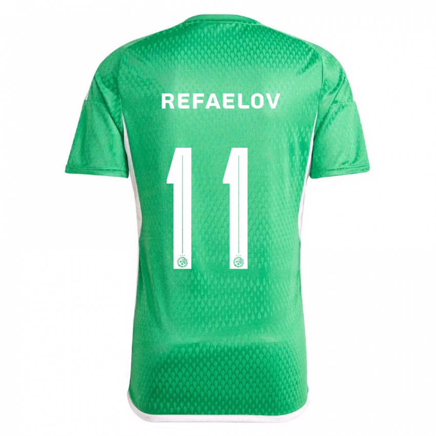 Mænd Lior Refaelov #11 Hvid Blå Hjemmebane Spillertrøjer 2023/24 Trøje T-Shirt