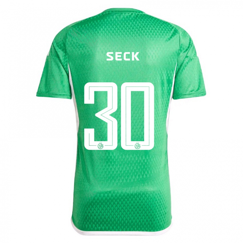 Mænd Abdoulaye Seck #30 Hvid Blå Hjemmebane Spillertrøjer 2023/24 Trøje T-Shirt