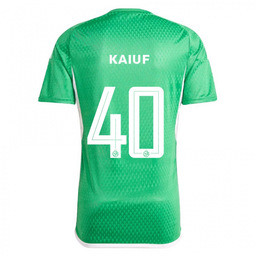 Mænd Sharif Kaiuf #40 Hvid Blå Hjemmebane Spillertrøjer 2023/24 Trøje T-Shirt