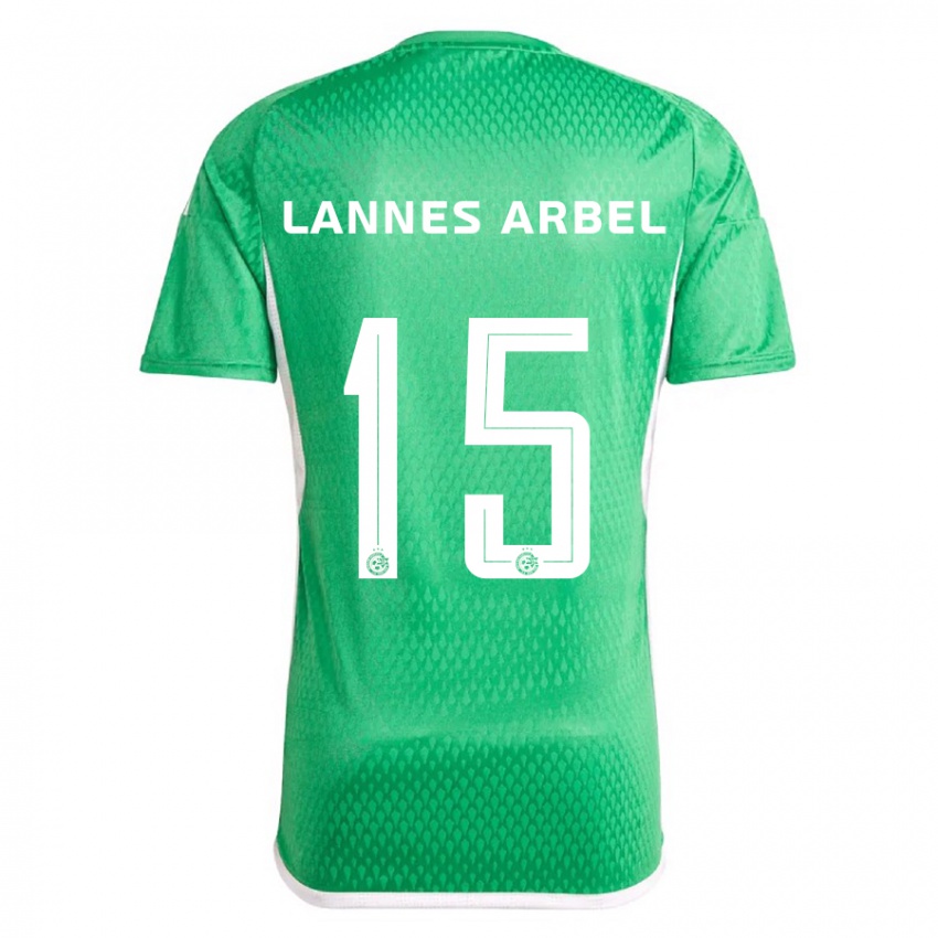 Mænd Tomer Lannes Arbel #15 Hvid Blå Hjemmebane Spillertrøjer 2023/24 Trøje T-Shirt