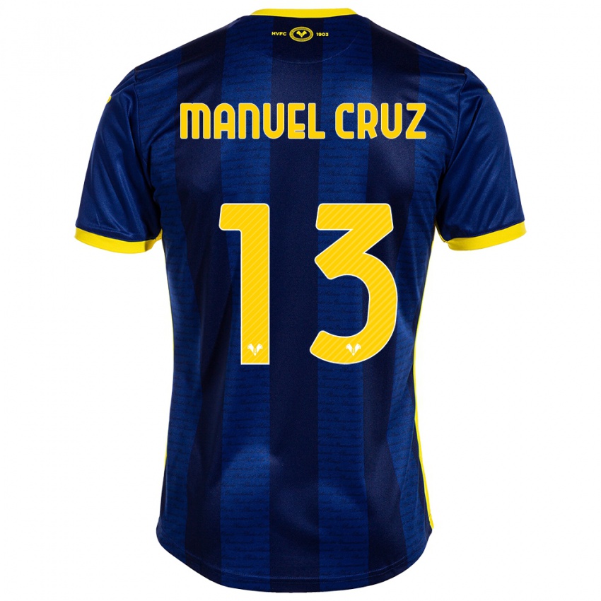 Mænd Juan Manuel Cruz #13 Flåde Hjemmebane Spillertrøjer 2023/24 Trøje T-Shirt