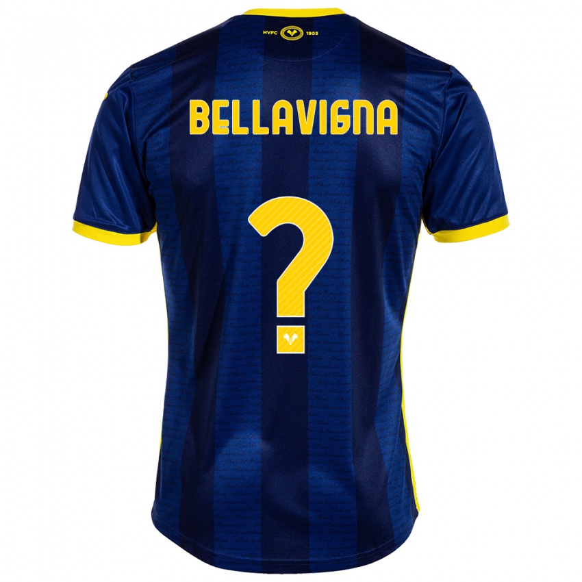 Mænd Marco Bellavigna #0 Flåde Hjemmebane Spillertrøjer 2023/24 Trøje T-Shirt