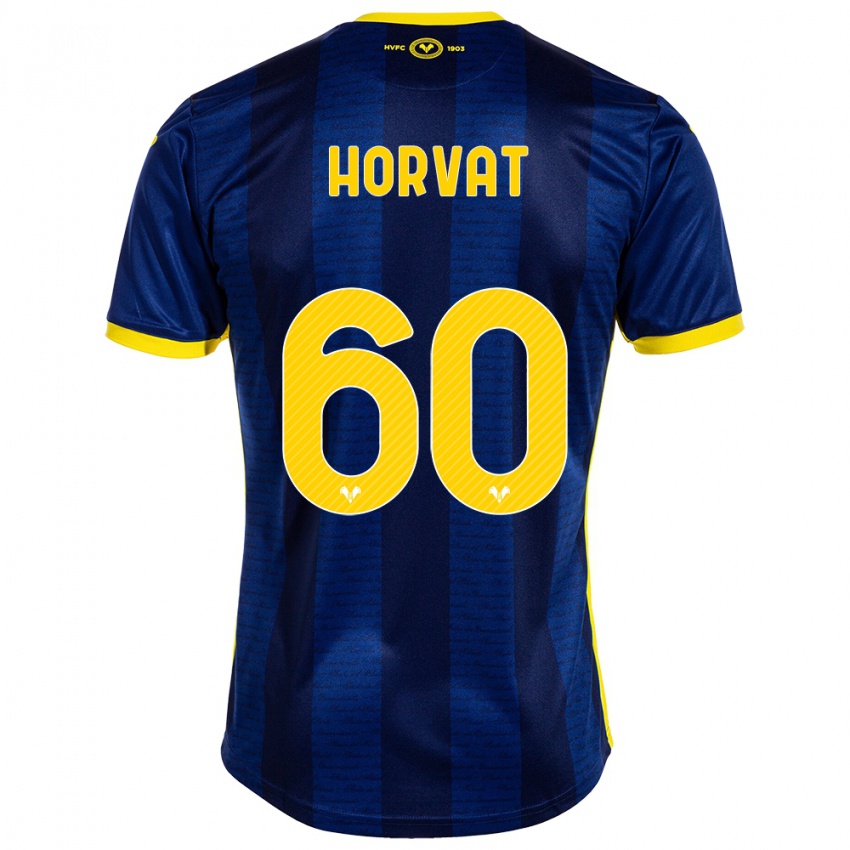 Mænd Mihaela Horvat #60 Flåde Hjemmebane Spillertrøjer 2023/24 Trøje T-Shirt