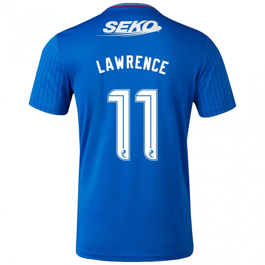 Mænd Tom Lawrence #11 Blå Hjemmebane Spillertrøjer 2023/24 Trøje T-Shirt