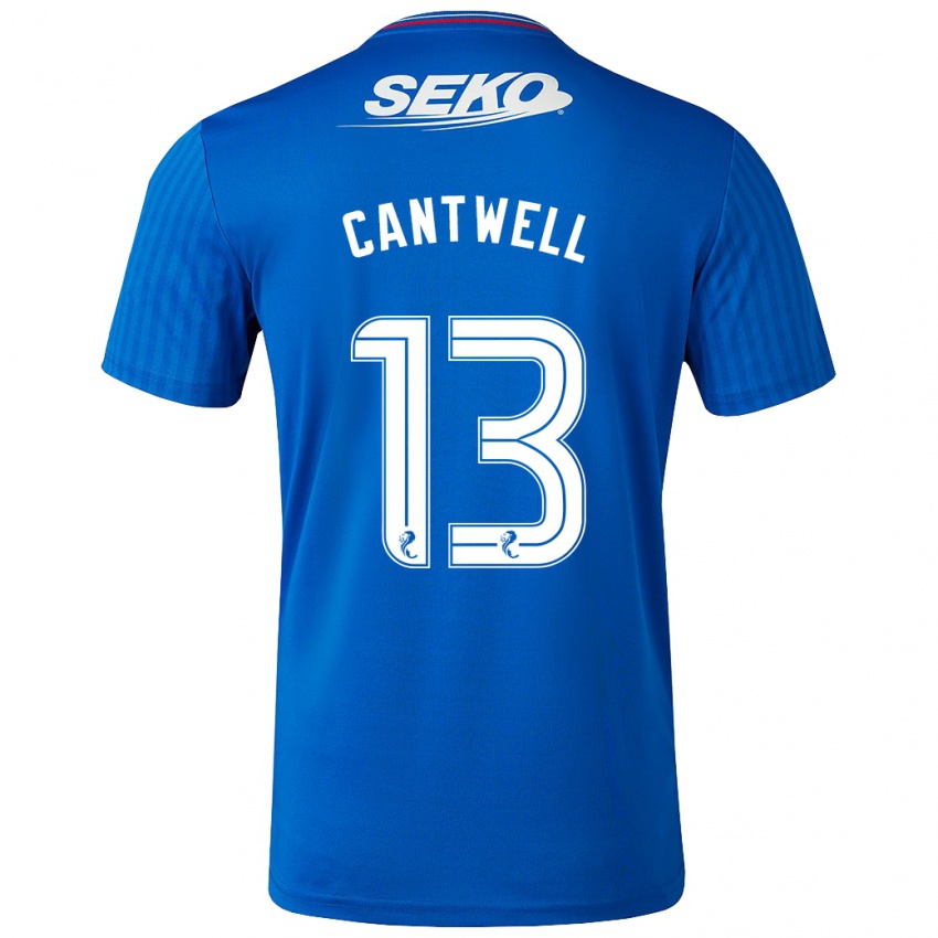 Mænd Todd Cantwell #13 Blå Hjemmebane Spillertrøjer 2023/24 Trøje T-Shirt