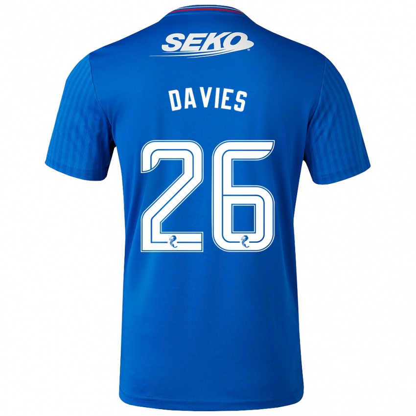 Mænd Ben Davies #26 Blå Hjemmebane Spillertrøjer 2023/24 Trøje T-Shirt