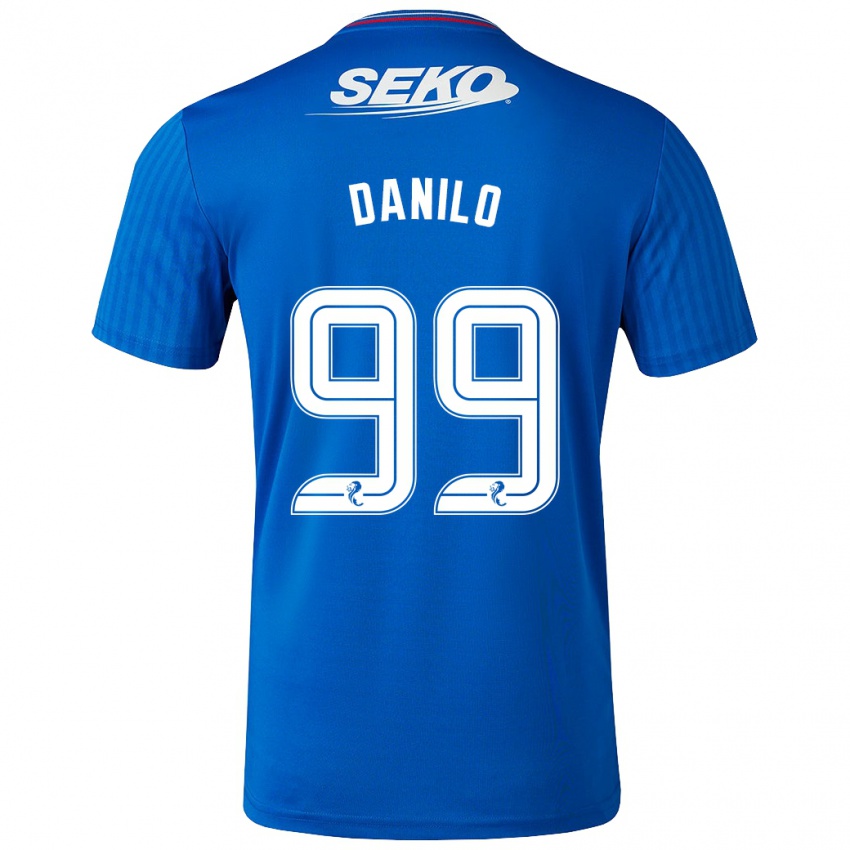 Mænd Danilo #99 Blå Hjemmebane Spillertrøjer 2023/24 Trøje T-Shirt