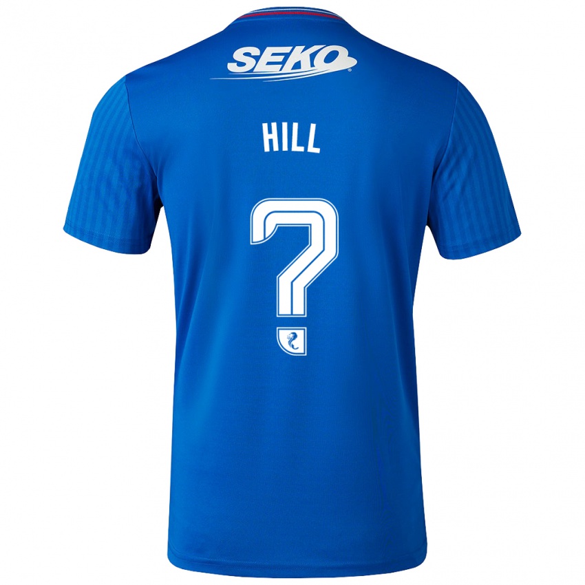Mænd Katherine Hill #0 Blå Hjemmebane Spillertrøjer 2023/24 Trøje T-Shirt