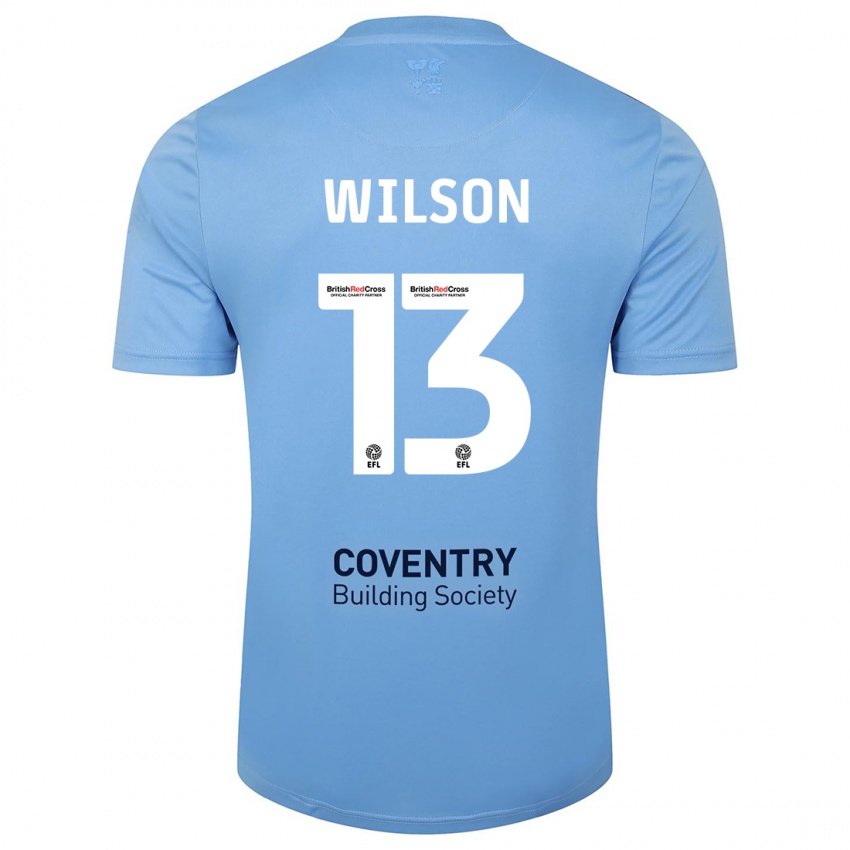 Mænd Ben Wilson #13 Himmelblå Hjemmebane Spillertrøjer 2023/24 Trøje T-Shirt