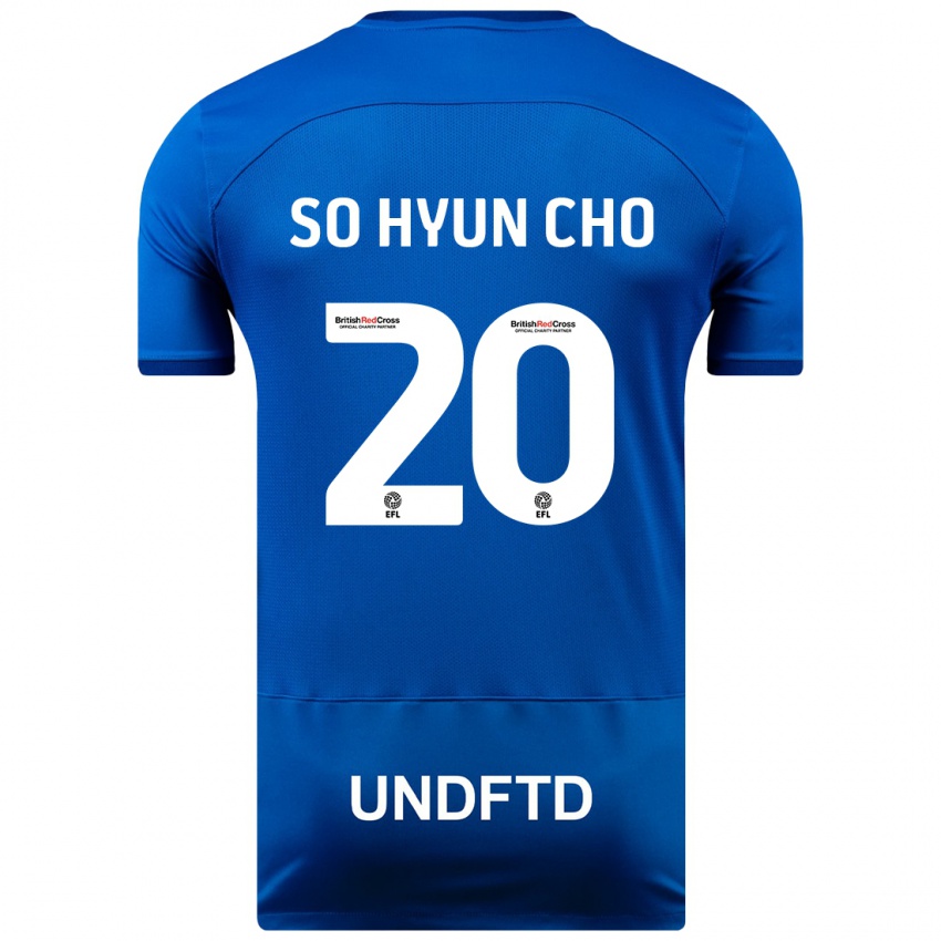 Mænd Cho So-Hyun #20 Blå Hjemmebane Spillertrøjer 2023/24 Trøje T-Shirt