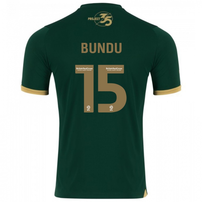 Mænd Mustapha Bundu #15 Grøn Hjemmebane Spillertrøjer 2023/24 Trøje T-Shirt