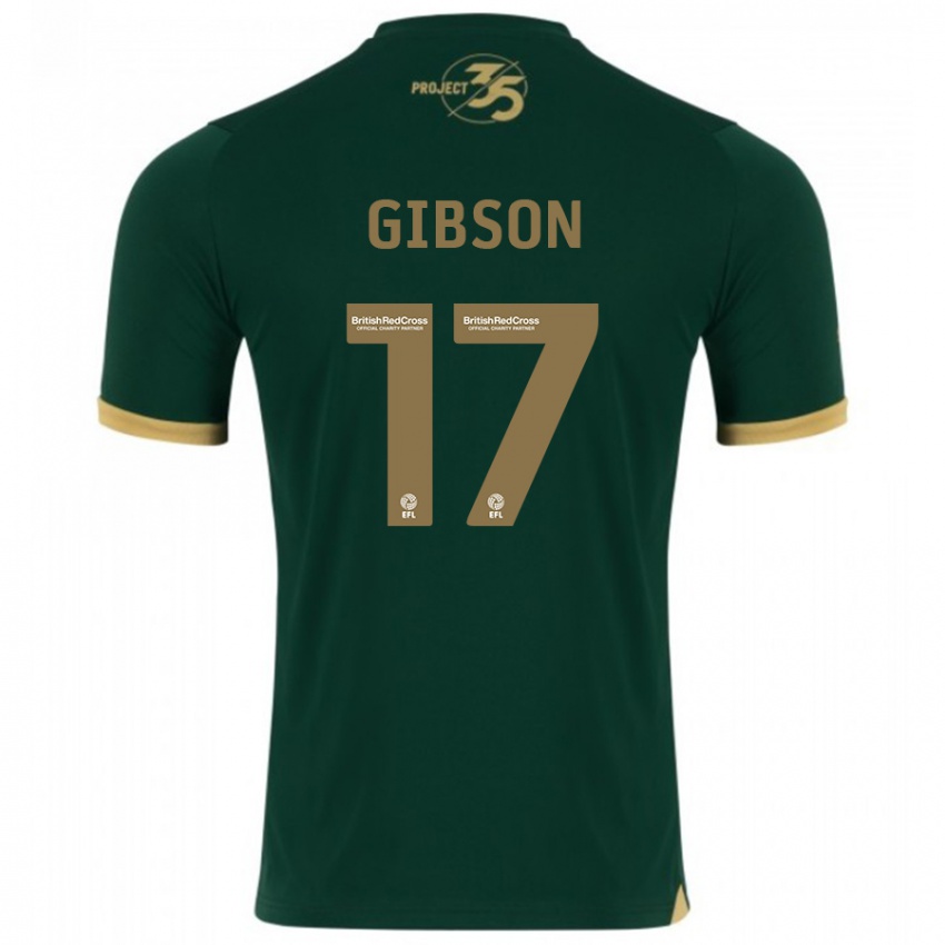 Mænd Lewis Gibson #17 Grøn Hjemmebane Spillertrøjer 2023/24 Trøje T-Shirt