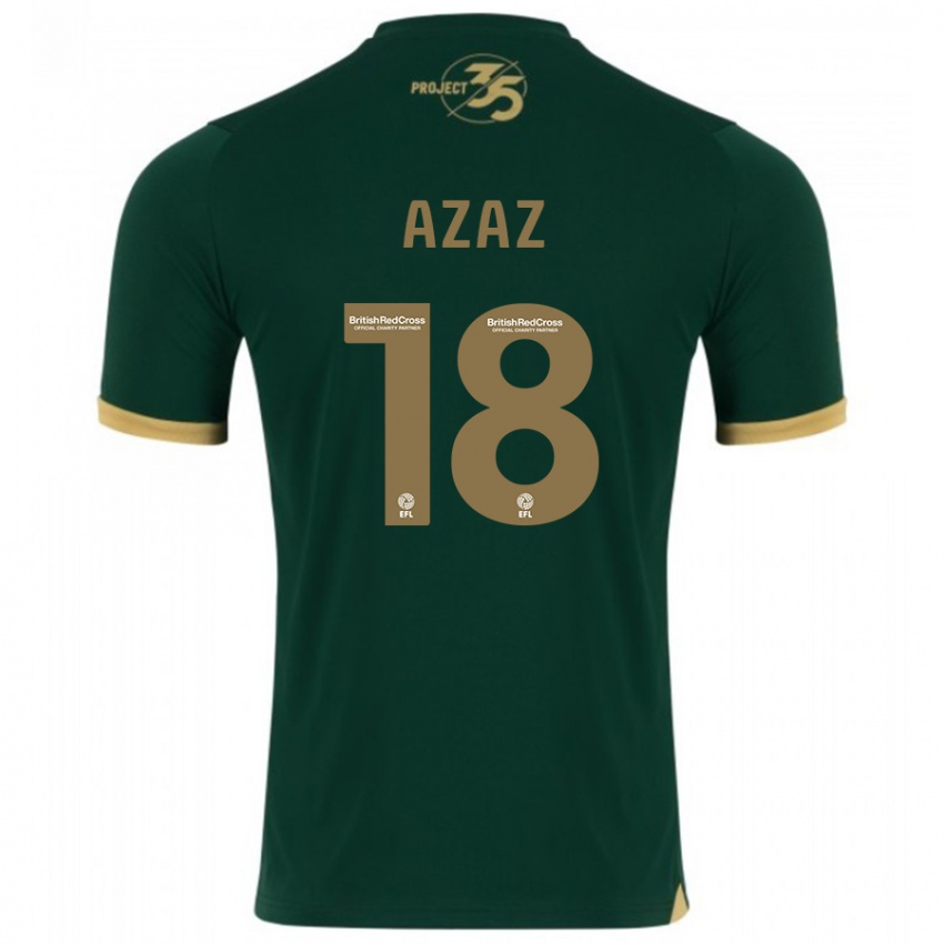 Mænd Finn Azaz #18 Grøn Hjemmebane Spillertrøjer 2023/24 Trøje T-Shirt