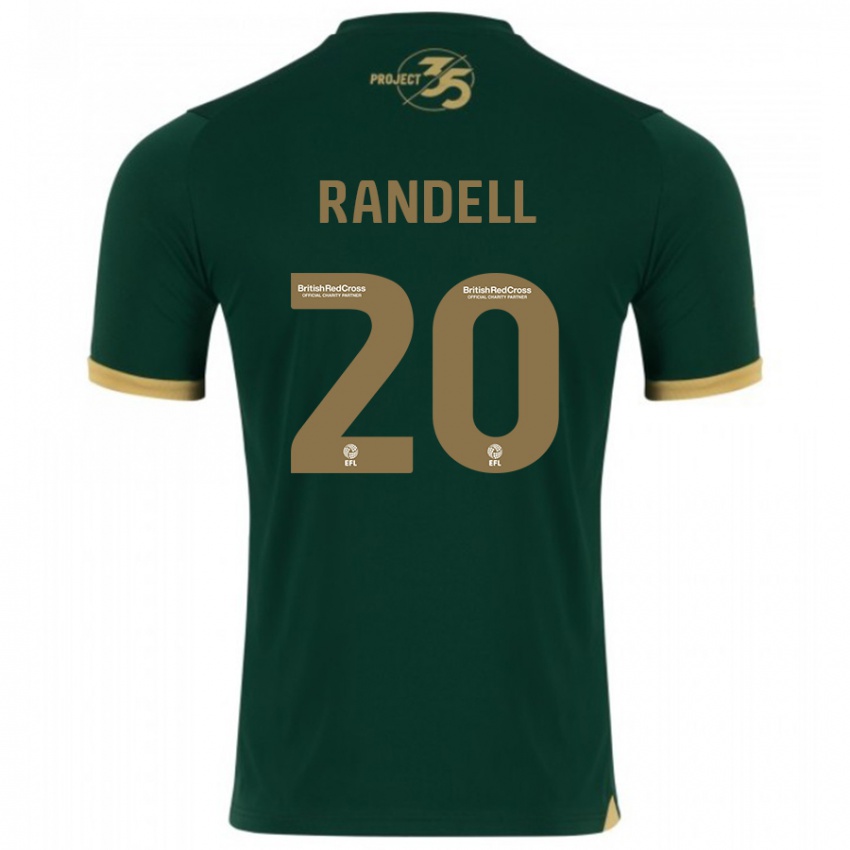 Mænd Adam Randell #20 Grøn Hjemmebane Spillertrøjer 2023/24 Trøje T-Shirt