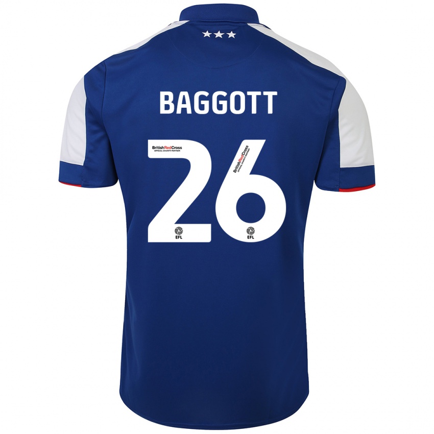 Mænd Elkan Baggott #26 Blå Hjemmebane Spillertrøjer 2023/24 Trøje T-Shirt