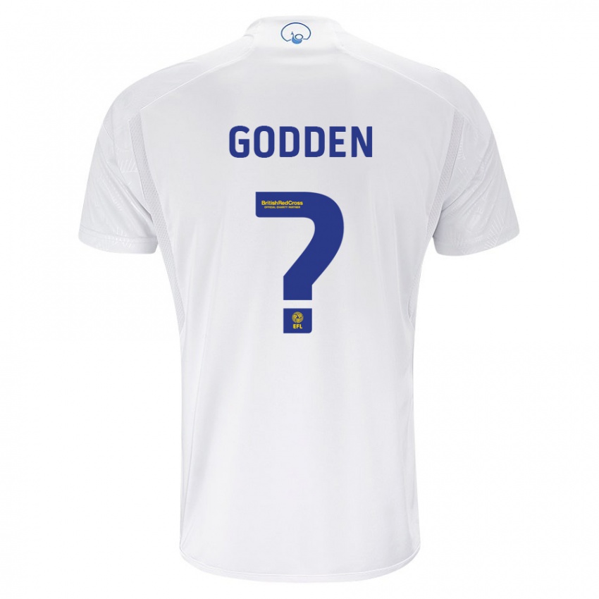 Mænd Scott Godden #0 Hvid Hjemmebane Spillertrøjer 2023/24 Trøje T-Shirt