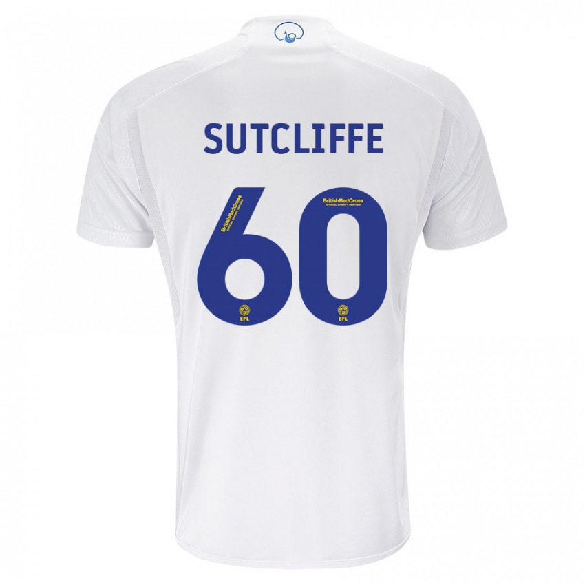Mænd Harvey Sutcliffe #60 Hvid Hjemmebane Spillertrøjer 2023/24 Trøje T-Shirt
