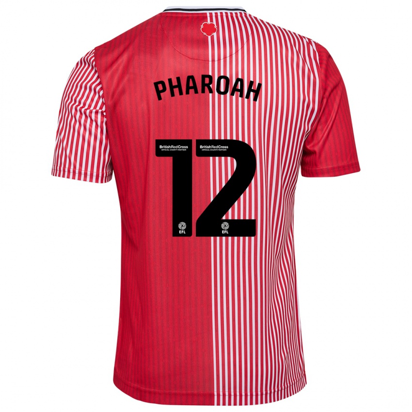 Mænd Sophia Pharoah #12 Rød Hjemmebane Spillertrøjer 2023/24 Trøje T-Shirt