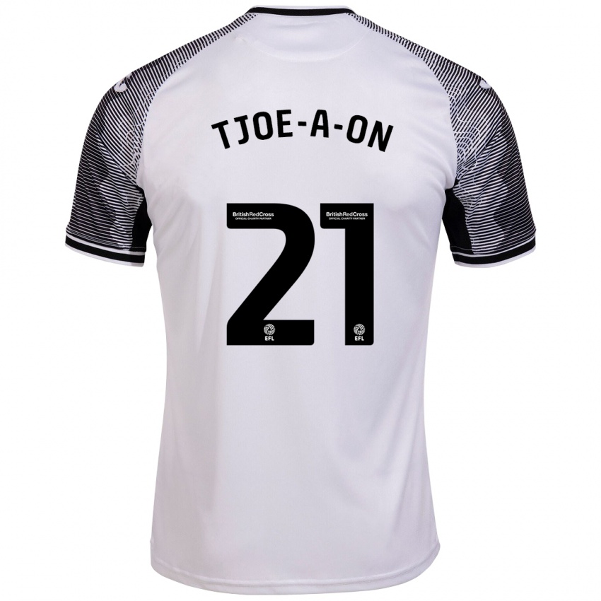 Mænd Nathan Tjoe-A-On #21 Hvid Hjemmebane Spillertrøjer 2023/24 Trøje T-Shirt