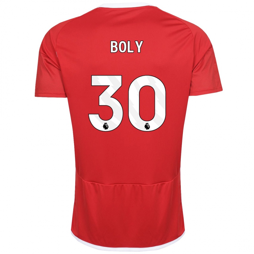 Mænd Willy Boly #30 Rød Hjemmebane Spillertrøjer 2023/24 Trøje T-Shirt