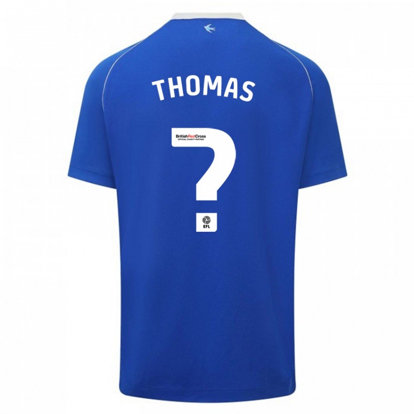 Mænd Joe Thomas #1 Blå Hjemmebane Spillertrøjer 2023/24 Trøje T-Shirt