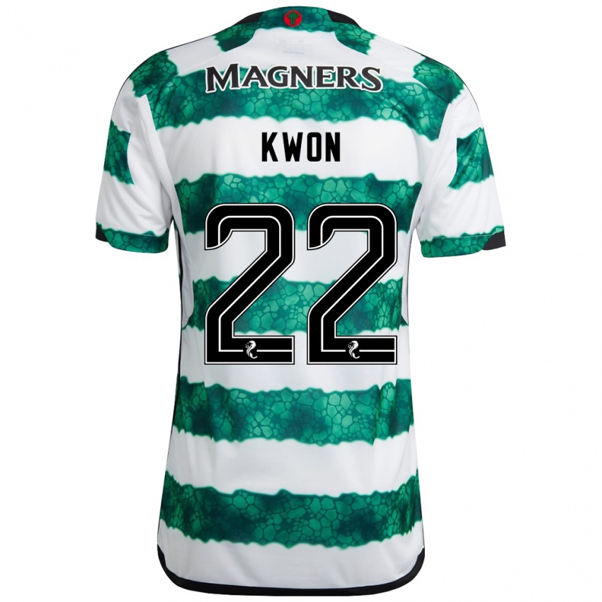 Mænd Hyeok-Kyu Kwon #22 Grøn Hjemmebane Spillertrøjer 2023/24 Trøje T-Shirt