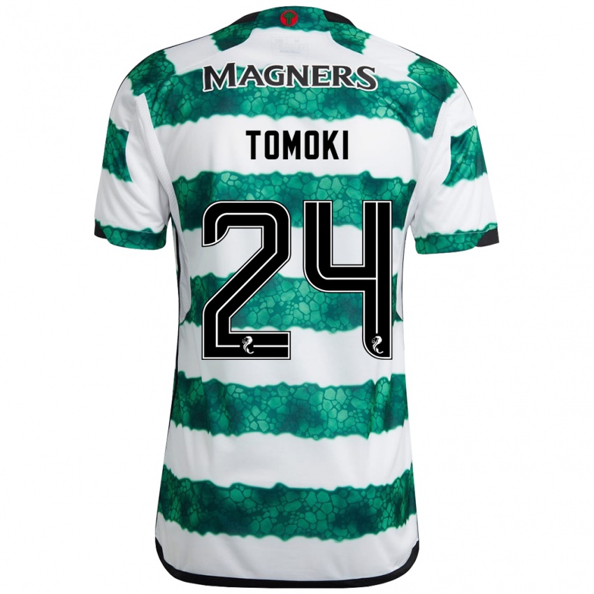 Mænd Tomoki Iwata #24 Grøn Hjemmebane Spillertrøjer 2023/24 Trøje T-Shirt