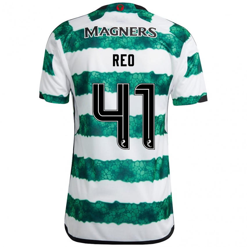 Mænd Reo Hatate #41 Grøn Hjemmebane Spillertrøjer 2023/24 Trøje T-Shirt