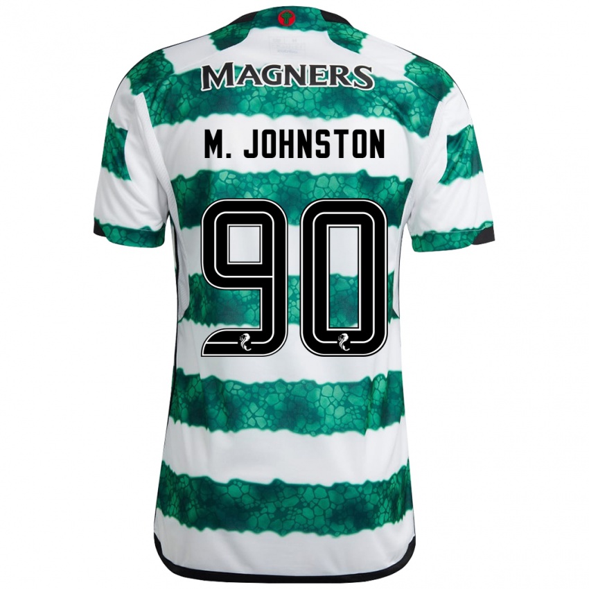 Mænd Mikey Johnston #90 Grøn Hjemmebane Spillertrøjer 2023/24 Trøje T-Shirt