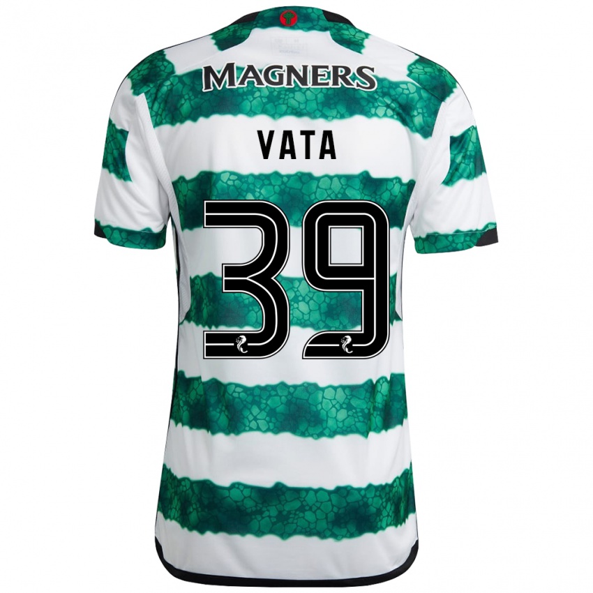 Mænd Rocco Vata #39 Grøn Hjemmebane Spillertrøjer 2023/24 Trøje T-Shirt