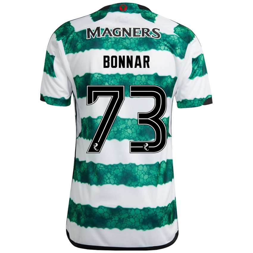 Mænd Jude Bonnar #73 Grøn Hjemmebane Spillertrøjer 2023/24 Trøje T-Shirt