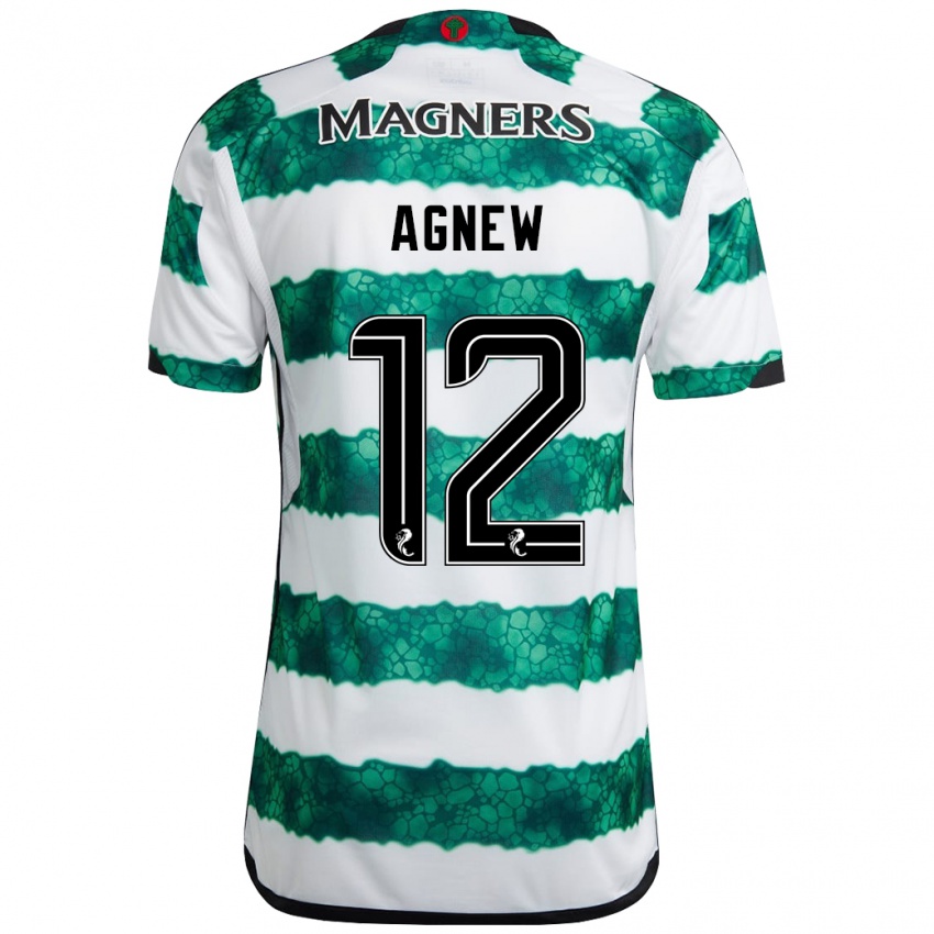 Mænd Murphy Agnew #12 Grøn Hjemmebane Spillertrøjer 2023/24 Trøje T-Shirt