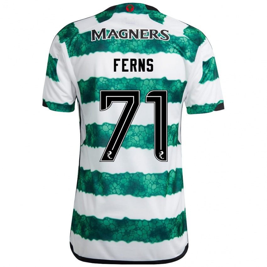 Mænd Abbie Ferns #71 Grøn Hjemmebane Spillertrøjer 2023/24 Trøje T-Shirt