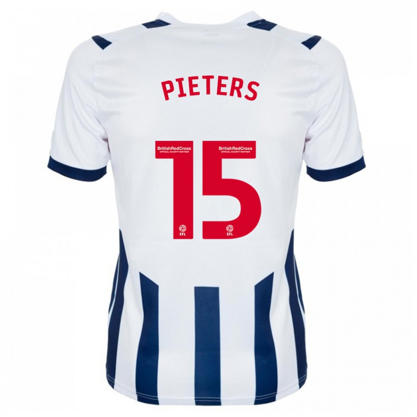 Mænd Erik Pieters #15 Hvid Hjemmebane Spillertrøjer 2023/24 Trøje T-Shirt