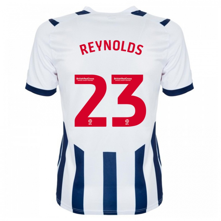 Mænd Taylor Reynolds #23 Hvid Hjemmebane Spillertrøjer 2023/24 Trøje T-Shirt