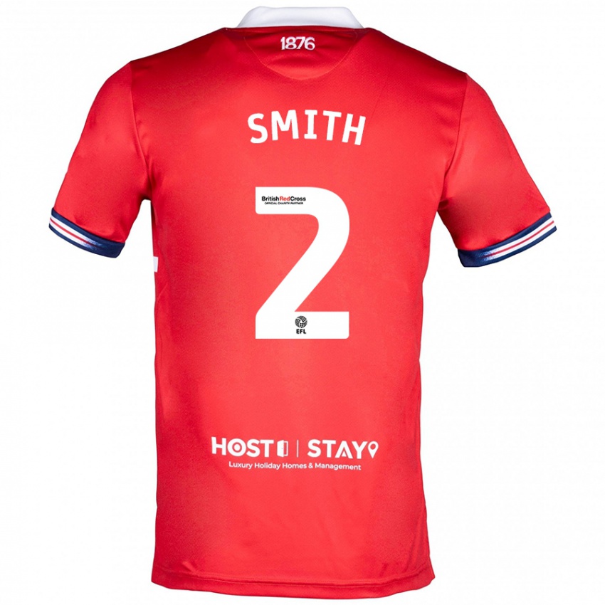 Mænd Tommy Smith #2 Rød Hjemmebane Spillertrøjer 2023/24 Trøje T-Shirt