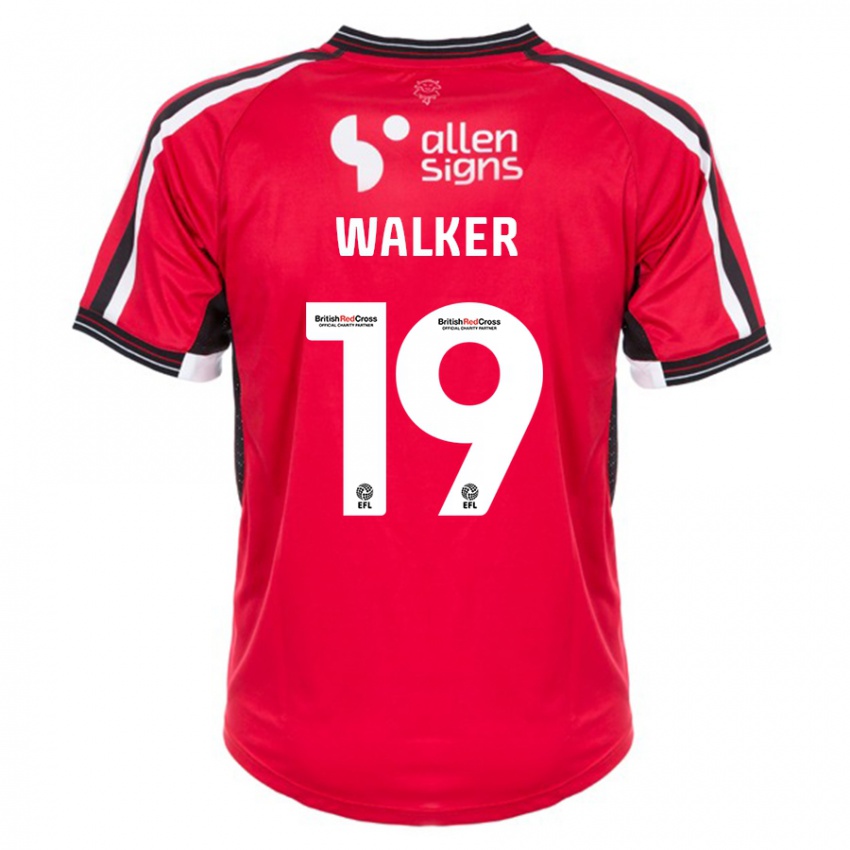 Mænd Tyler Walker #19 Rød Hjemmebane Spillertrøjer 2023/24 Trøje T-Shirt