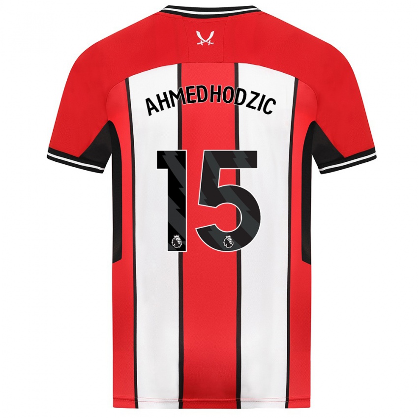 Mænd Anel Ahmedhodzic #15 Rød Hjemmebane Spillertrøjer 2023/24 Trøje T-Shirt