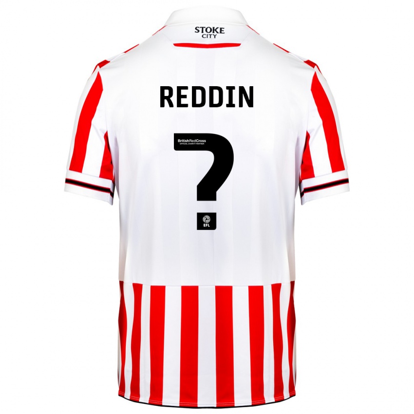 Mænd Kahrel Reddin #0 Rød Hvid Hjemmebane Spillertrøjer 2023/24 Trøje T-Shirt