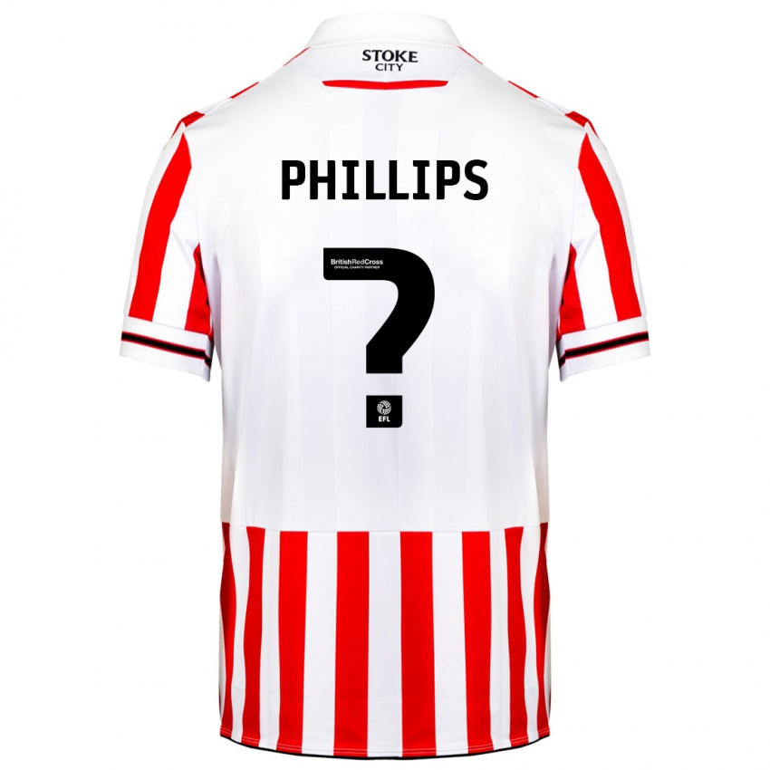 Mænd Sanchez Phillips #0 Rød Hvid Hjemmebane Spillertrøjer 2023/24 Trøje T-Shirt
