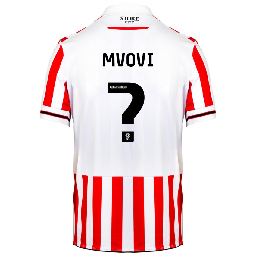 Mænd Joel Mvovi #0 Rød Hvid Hjemmebane Spillertrøjer 2023/24 Trøje T-Shirt