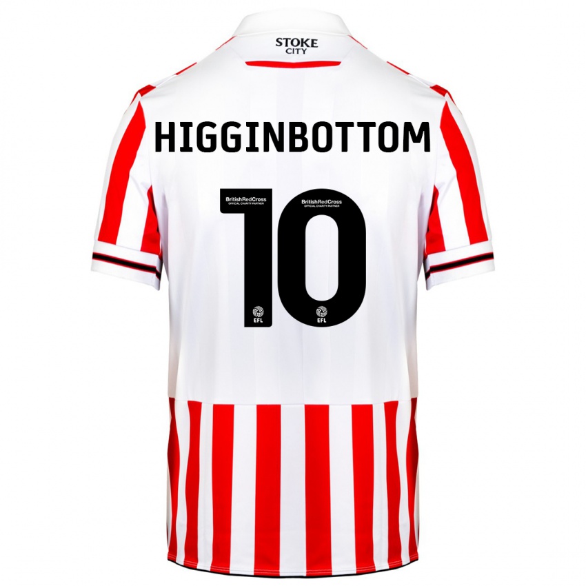 Mænd Alice Higginbottom #10 Rød Hvid Hjemmebane Spillertrøjer 2023/24 Trøje T-Shirt