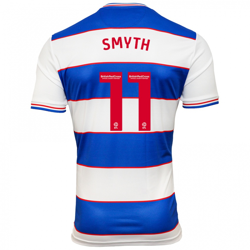 Mænd Paul Smyth #11 Hvid Blå Hjemmebane Spillertrøjer 2023/24 Trøje T-Shirt