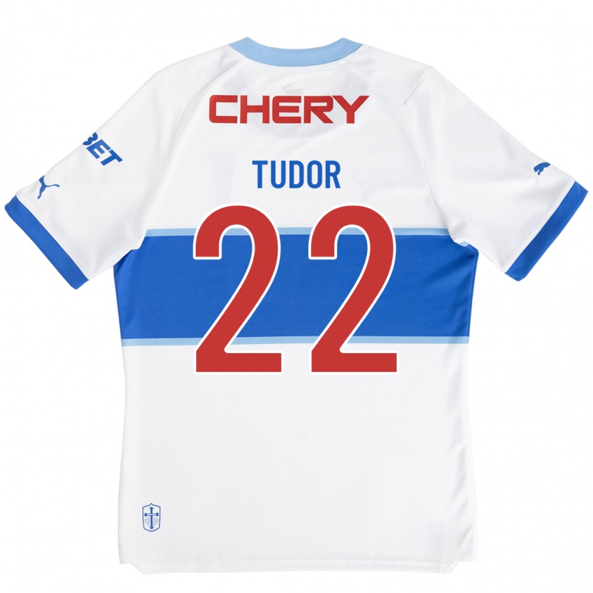 Mænd Milan Tudor #22 Hvid Hjemmebane Spillertrøjer 2023/24 Trøje T-Shirt